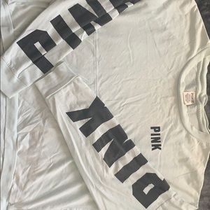 mint green pink long sleeve shirt